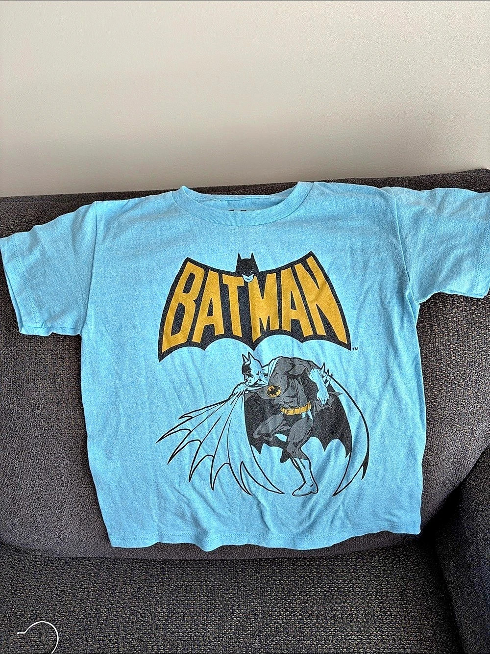 Batman Graphic Tee Boys Size 7 Blue
